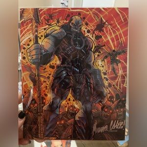 🔴 BAM Geek Box Justice League Darkseid Fan Art Signed By artist Michael Calero
